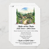 Wijngaard Toscaanse huizen landschap wijn boerderi Kaart (Voorkant / Achterkant)