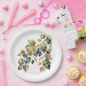 Wijngaard Wijngaard Druivenrank Papieren Bordje (Feest)