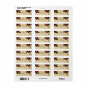 Wijngaard wijnmakerij rustieke scheepvaart etiket (Full Sheet)