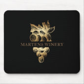 wijngaarden gouddruiven monogram wijngaarden muismat (Voorkant)