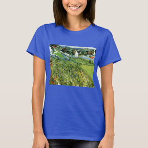 Wijngaarden met uitzicht op Auvers van Vincent van T-shirt