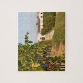 Wijngaarden, wijnstokrassen en wijngaarden legpuzzel (Verticaal)