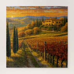 Wijngaardpad – Tuscany-geïnspireerde legpuzzel