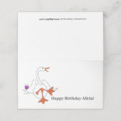 Wijngans Aangepaste Plaats Kaarten (Buitenkant ongevouwen)