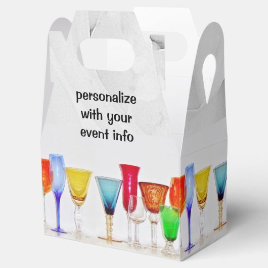 Wijnglas Bedankdoosjes (Geopend)