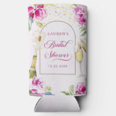 Wijnglas Bloemen Bruidsdouche (Achterkant)