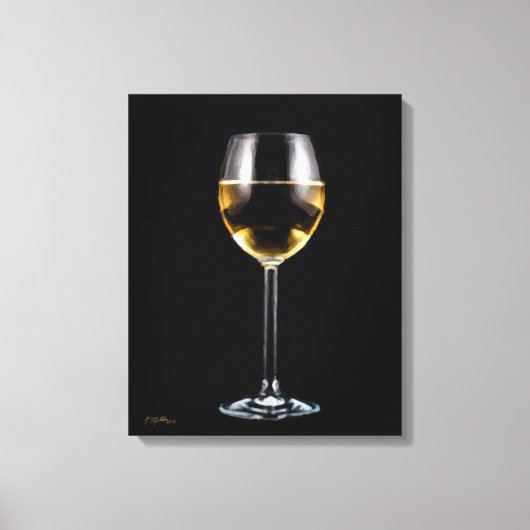 Wijnglas Canvas Afdruk (Voorkant)