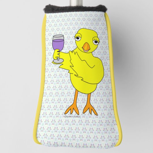 Wijnglas Chick Golfheadcover (Draai 90)