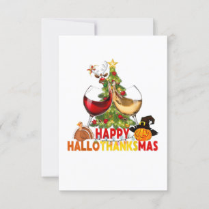 wijnglas dankzij grappige wijn blij hallodankje kaart