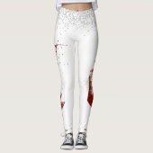 Wijnglas Diamond Confetti Celebration Bruiloft Leggings (Voorkant)