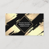 Wijnglas | Goud geborsteld Visitekaartje (Achterkant)