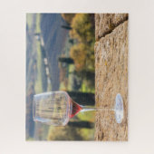 Wijnglas in Toscane Legpuzzel (Verticaal)