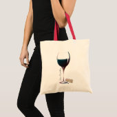 Wijnglas Kunst op maat van Logo Tote Bag (Voorkant (product))