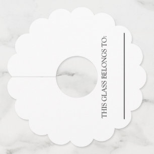 Wijnglas Labels Identifier Marker Papier