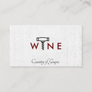 Wijnglas Logo Kurkentrekker Somelier Visitekaartje