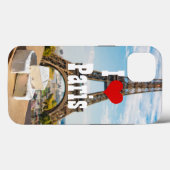 Wijnglas met brieskaas op Eiffeltoren Case-Mate iPhone Case (Achterkant (horizontaal))