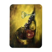 Wijnglas met fruitmagneet magneet (Verticaal)