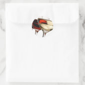 Wijnglas Ronde Sticker (Tas)