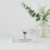 Wijnglas | Rustisch Visitekaartje (Staand voorkant)