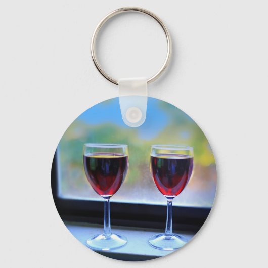 Wijnglas Sleutelhanger (Voorkant)