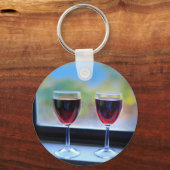 Wijnglas Sleutelhanger (Voorkant)