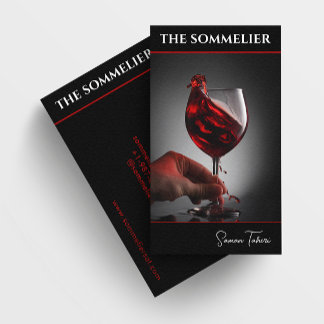 Wijnglas Sommelier Visitekaartje