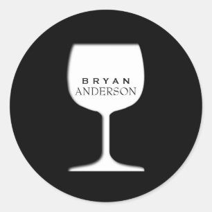 Wijnglas Sticker