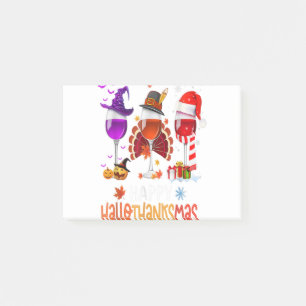 Wijnglas Thankgiving Happy Hanksmas Gifts Post-it® Notes