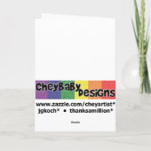 Wijnglas - Verlate Verjaardag Kaart (Achterkant)