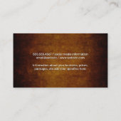 Wijnglas | Vintage Achtergrond Visitekaartje (Achterkant)