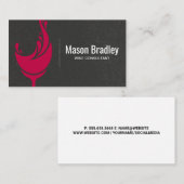 Wijnglas Visitekaartje (Voorkant / Achterkant)