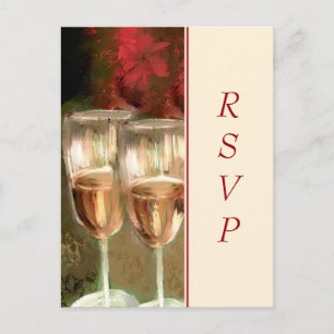 Wijnglazen Digitaal Schilderen RSVP Briefkaart