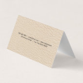 Wijnglazen | Ledertextiel Visitekaartjes (Achterkant)