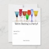 Wijnglazen Magnetische uitnodiging (Voorkant)