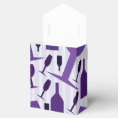 Wijnglazen patroon bedankdoosjes (Geopend)