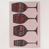 Wijnglazen puzzel (Verticaal)