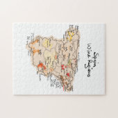 Wijnkaart van Spanje Legpuzzel (Horizontaal)