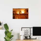 Wijnkelder vaten poster (Thuiskantoor)