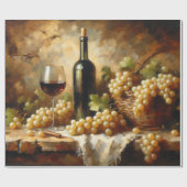 Wijnkelder Wijnmakerij Druiven Stilleven Cadeaupapier (Vlak)