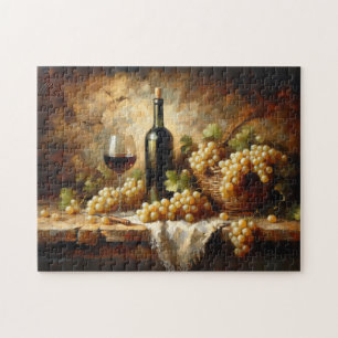 Wijnkelder Wijnmakerij Druiven Stilleven Legpuzzel