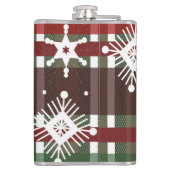 Wijnkeuken Initiaal met geplakt snoepkerst Heupfles (Achterkant)