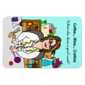 Wijnkoffie voor kunstwerken magneet (Horizontaal)