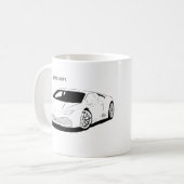Wijnkunst met de auto: "Laat ons drijven" Koffiemok (Voorkant links)