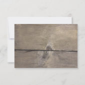 Wijnkurk hart RSVP-kaart RSVP Kaartje (Achterkant)