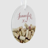 Wijnkurken - Aangepast Ornament (voorkant)