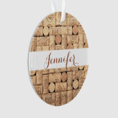 Wijnkurken - Aangepast Ornament (voorkant)