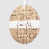 Wijnkurken - Aangepast Ornament (voorkant)