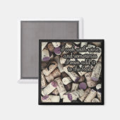 Wijnkurken Quote magneet (Voorkant / Achterkant)