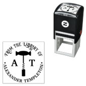 Wijnkurkentrekker Bibliotheek Boeknaam Zelfinktende Stempel (In situ)