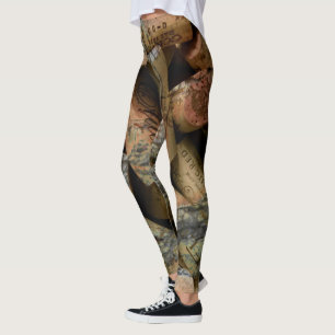Wijnkurkontwerp Leggings